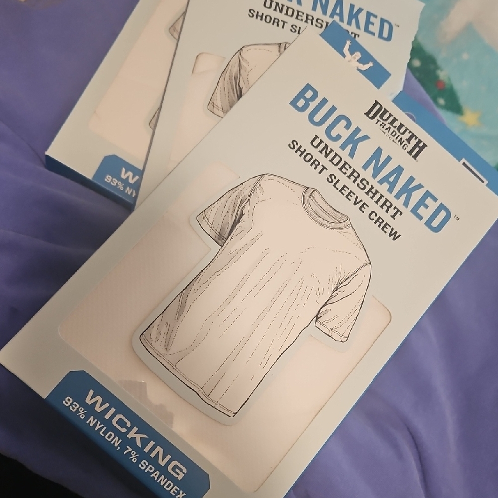 Duluth Trading Co. Buck Naked White Undershirt